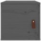 vidaXL Wandschrank Grau 31,5x30x30 cm Massivholz Kiefer vidaXL Wandschrank Grau 31,5x30x30 cm Massivholz Kiefer