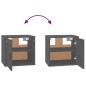 vidaXL Wandschrank Grau 31,5x30x30 cm Massivholz Kiefer vidaXL Wandschrank Grau 31,5x30x30 cm Massivholz Kiefer