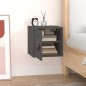vidaXL Wandschrank Grau 31,5x30x30 cm Massivholz Kiefer vidaXL Wandschrank Grau 31,5x30x30 cm Massivholz Kiefer