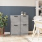 vidaXL Sideboards 2 Stk. Betongrau 30x30x70 cm Holzwerkstoff vidaXL Sideboards 2 Stk. Betongrau 30x30x70 cm Holzwerkstoff