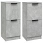 vidaXL Sideboards 2 Stk. Betongrau 30x30x70 cm Holzwerkstoff vidaXL Sideboards 2 Stk. Betongrau 30x30x70 cm Holzwerkstoff