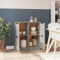 vidaXL Sideboards 2 Stk. Betongrau 30x30x70 cm Holzwerkstoff vidaXL Sideboards 2 Stk. Betongrau 30x30x70 cm Holzwerkstoff