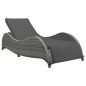 Sonnenliege mit Auflage Poly Rattan Anthrazit Sonnenliege mit Auflage Poly Rattan Anthrazit