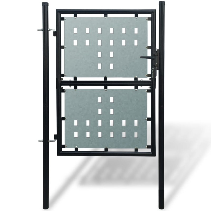 vidaXL Zauntor (Einzeltor) Schwarz 100x250 cm vidaXL Zauntor (Einzeltor) Schwarz 100x250 cm