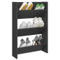 vidaXL Wand-Schuhschrank Grau 60x18x90 cm Holzwerkstoff vidaXL Wand-Schuhschrank Grau 60x18x90 cm Holzwerkstoff