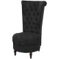 vidaXL Sessel mit hoher Lehne Schwarz Stoff vidaXL Sessel mit hoher Lehne Schwarz Stoff