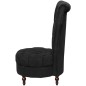 vidaXL Sessel mit hoher Lehne Schwarz Stoff vidaXL Sessel mit hoher Lehne Schwarz Stoff