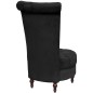 vidaXL Sessel mit hoher Lehne Schwarz Stoff vidaXL Sessel mit hoher Lehne Schwarz Stoff