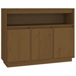 vidaXL Sideboard Honigbraun 104,5x34x80 cm Massivholz Kiefer