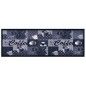 vidaXL Küchenbodenmatte Waschbar Kaffee Blau 45x150 cm vidaXL Küchenbodenmatte Waschbar Kaffee Blau 45x150 cm
