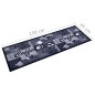 vidaXL Küchenbodenmatte Waschbar Kaffee Blau 45x150 cm vidaXL Küchenbodenmatte Waschbar Kaffee Blau 45x150 cm