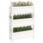 vidaXL Pflanzkübel Weiß 77x25x104,5 cm Massivholz Kiefer vidaXL Pflanzkübel Weiß 77x25x104,5 cm Massivholz Kiefer