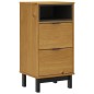vidaXL Nachttisch FLAM 40x35x80 cm Massivholz Kiefer vidaXL Nachttisch FLAM 40x35x80 cm Massivholz Kiefer