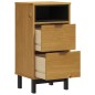 vidaXL Nachttisch FLAM 40x35x80 cm Massivholz Kiefer vidaXL Nachttisch FLAM 40x35x80 cm Massivholz Kiefer