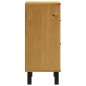 vidaXL Nachttisch FLAM 40x35x80 cm Massivholz Kiefer vidaXL Nachttisch FLAM 40x35x80 cm Massivholz Kiefer