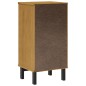 vidaXL Nachttisch FLAM 40x35x80 cm Massivholz Kiefer vidaXL Nachttisch FLAM 40x35x80 cm Massivholz Kiefer