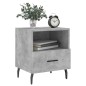 vidaXL Nachttische 2 Stk. Betongrau 40x35x47,5 cm Holzwerkstoff vidaXL Nachttische 2 Stk. Betongrau 40x35x47,5 cm Holzwerkstoff