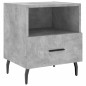 vidaXL Nachttische 2 Stk. Betongrau 40x35x47,5 cm Holzwerkstoff vidaXL Nachttische 2 Stk. Betongrau 40x35x47,5 cm Holzwerkstoff