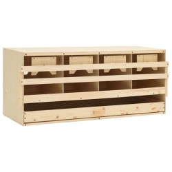 vidaXL 4er Legenest 106x40x45 cm Massivholz Kiefer
