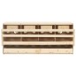 vidaXL 4er Legenest 106x40x45 cm Massivholz Kiefer vidaXL 4er Legenest 106x40x45 cm Massivholz Kiefer
