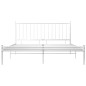 vidaXL Bett Weiß Metall 180x200 cm vidaXL Bett Weiß Metall 180x200 cm