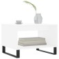 vidaXL Couchtisch Weiß 60x50x40 cm Holzwerkstoff vidaXL Couchtisch Weiß 60x50x40 cm Holzwerkstoff