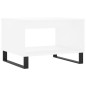 vidaXL Couchtisch Weiß 60x50x40 cm Holzwerkstoff vidaXL Couchtisch Weiß 60x50x40 cm Holzwerkstoff