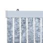 vidaXL Insektenschutz-Vorhang Weiß und Grau 100x220 cm Chenille vidaXL Insektenschutz-Vorhang Weiß und Grau 100x220 cm Chenille