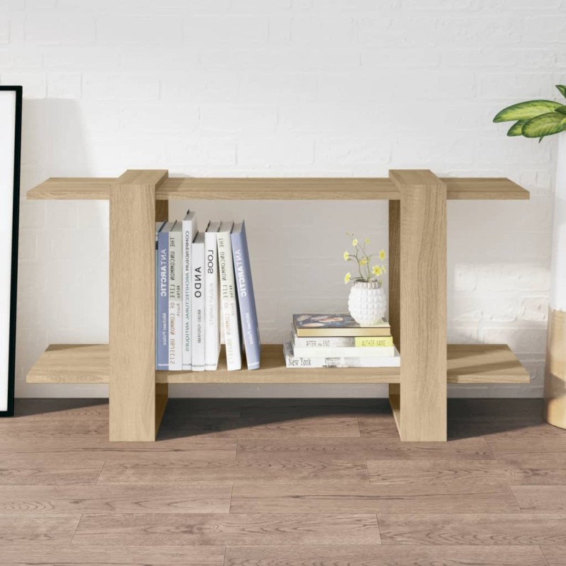 vidaXL Bücherregal Sonoma-Eiche 100x30x51 cm Holzwerkstoff vidaXL Bücherregal Sonoma-Eiche 100x30x51 cm Holzwerkstoff