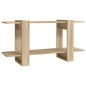 vidaXL Bücherregal Sonoma-Eiche 100x30x51 cm Holzwerkstoff vidaXL Bücherregal Sonoma-Eiche 100x30x51 cm Holzwerkstoff
