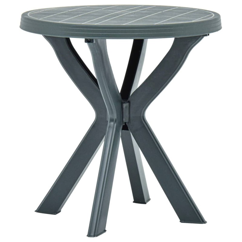 vidaXL Bistrotisch Grün Ø70 cm Kunststoff vidaXL Bistrotisch Grün Ø70 cm Kunststoff