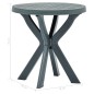 vidaXL Bistrotisch Grün Ø70 cm Kunststoff vidaXL Bistrotisch Grün Ø70 cm Kunststoff