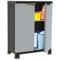 vidaXL Kunststoffschrank 68x39x92 cm Rattan-Design vidaXL Kunststoffschrank 68x39x92 cm Rattan-Design