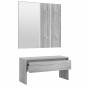 vidaXL Flurmöbel-Set Grau Sonoma Holzwerkstoff vidaXL Flurmöbel-Set Grau Sonoma Holzwerkstoff