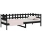 vidaXL Tagesbett Schwarz 90x200 cm Massivholz Kiefer vidaXL Tagesbett Schwarz 90x200 cm Massivholz Kiefer