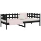 vidaXL Tagesbett Schwarz 90x200 cm Massivholz Kiefer vidaXL Tagesbett Schwarz 90x200 cm Massivholz Kiefer