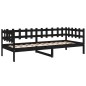 vidaXL Tagesbett Schwarz 90x200 cm Massivholz Kiefer vidaXL Tagesbett Schwarz 90x200 cm Massivholz Kiefer