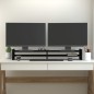 vidaXL Monitorständer Schwarz 100x27x15 cm Massivholz Kiefer vidaXL Monitorständer Schwarz 100x27x15 cm Massivholz Kiefer