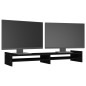 vidaXL Monitorständer Schwarz 100x27x15 cm Massivholz Kiefer vidaXL Monitorständer Schwarz 100x27x15 cm Massivholz Kiefer