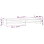 vidaXL Monitorständer Schwarz 100x27x15 cm Massivholz Kiefer vidaXL Monitorständer Schwarz 100x27x15 cm Massivholz Kiefer