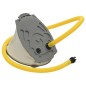 vidaXL Fußpumpe 26x18 cm PP und PE Grau und Gelb vidaXL Fußpumpe 26x18 cm PP und PE Grau und Gelb