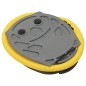 vidaXL Fußpumpe 26x18 cm PP und PE Grau und Gelb vidaXL Fußpumpe 26x18 cm PP und PE Grau und Gelb