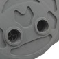 vidaXL Fußpumpe 26x18 cm PP und PE Grau und Gelb vidaXL Fußpumpe 26x18 cm PP und PE Grau und Gelb