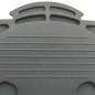 vidaXL Fußpumpe 26x18 cm PP und PE Grau und Gelb vidaXL Fußpumpe 26x18 cm PP und PE Grau und Gelb
