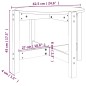 vidaXL Couchtisch Honigbraun Ø 62,5x45 cm Massivholz Kiefer vidaXL Couchtisch Honigbraun Ø 62,5x45 cm Massivholz Kiefer