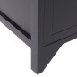 vidaXL Beistellschrank 6 Schubladen Schwarz 60x30x75cm Paulownia Holz vidaXL Beistellschrank 6 Schubladen Schwarz 60x30x75cm Paulownia Holz