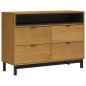 vidaXL Schubladenschrank FLAM 110x40x80 cm Massivholz Kiefer vidaXL Schubladenschrank FLAM 110x40x80 cm Massivholz Kiefer