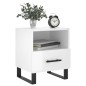 vidaXL Nachttische 2 Stk. Hochglanz-Weiß 40x35x47,5 cm Holzwerkstoff vidaXL Nachttische 2 Stk. Hochglanz-Weiß 40x35x47,5 cm Holzwerkstoff