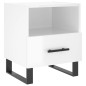 vidaXL Nachttische 2 Stk. Hochglanz-Weiß 40x35x47,5 cm Holzwerkstoff vidaXL Nachttische 2 Stk. Hochglanz-Weiß 40x35x47,5 cm Holzwerkstoff