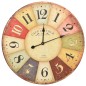 vidaXL Vintage Wanduhr Bunt 60 cm vidaXL Vintage Wanduhr Bunt 60 cm
